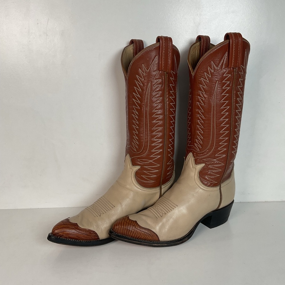 Vintage Tony Lama Wingtip Cowgirl Boots Men’s 6.5 | Women’s 7.5 Urban Cowboy